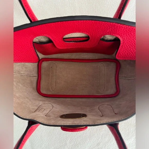 Polo by Ralph Lauren Red Leather Medium Bellport Satchel Satchels